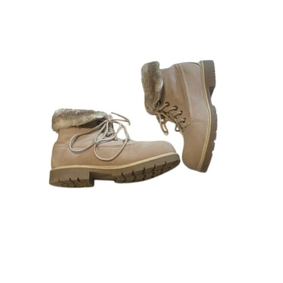 Lugz Hiking Boots Womens Size 6.5 Faux Fur Lined Pink - Picture 4 of 9